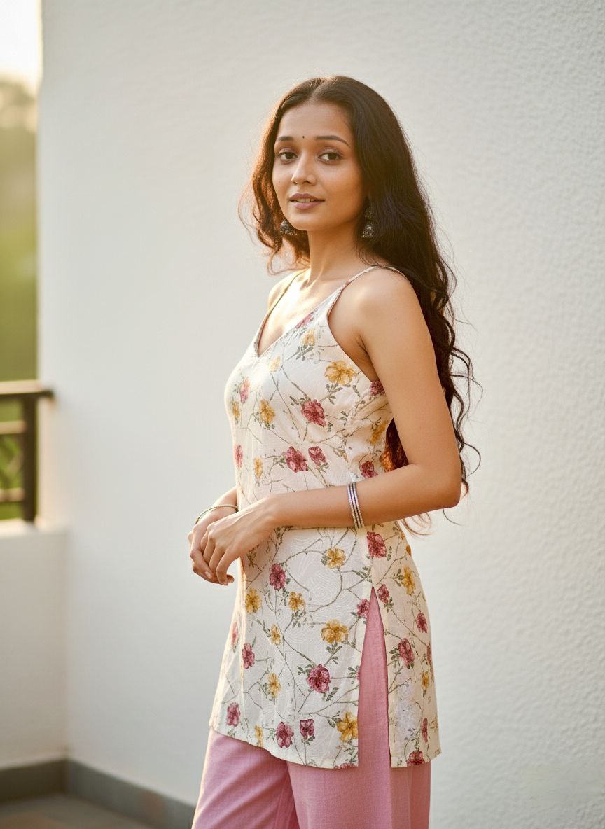 Nazakat- Floral Kurti